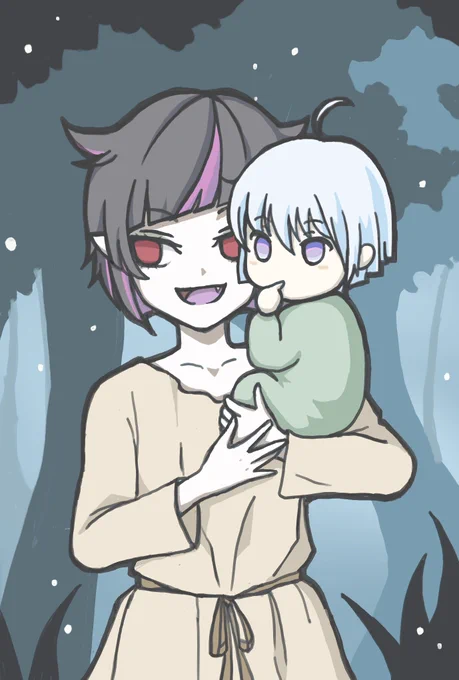 ※幼少期捏造 シル誕用にって思ってたけど誕生日って感じでないので投げる! #ツイステファンアート #twstファンアート