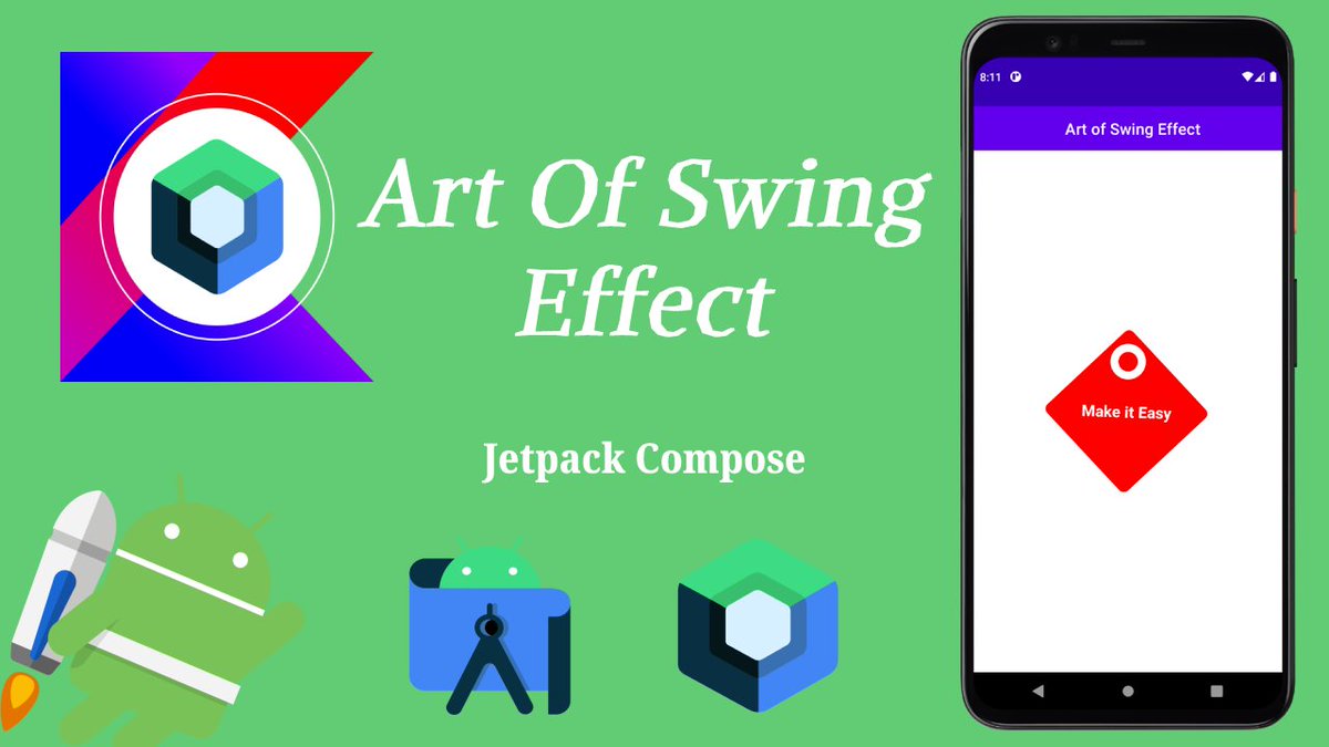 MakeItEasyDev's tweet photo. #AndroidDev #Kotlin #100DaysOfCode #SwingEffect #Art #InfiniteTransition #AnimateFloat #RepeatMode #FastOutSlowInEasing #TopAppBar #MakeItEasyDev #Developer #Programmer #Navigation

How to Implement Art of Swing Effect in Jetpack Compose

Video link ->
https://t.co/dwXxapM4Fj https://t.co/K9j3pjPmSk
