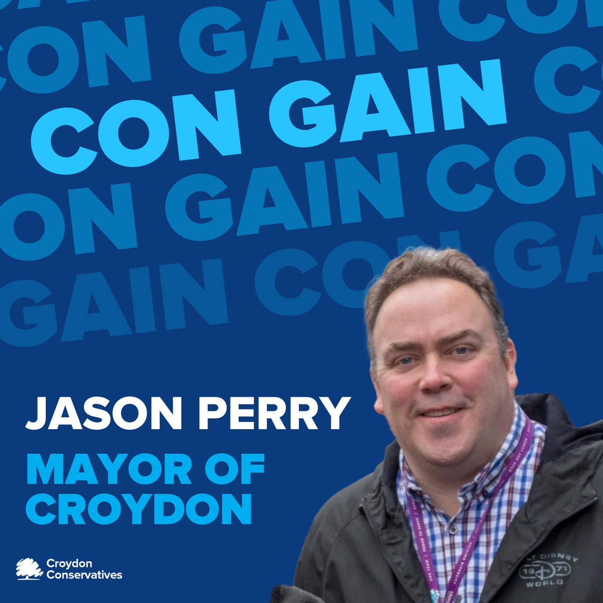 🟦CONSERVATIVES GAIN CROYDON🟦

Jason Perry has officially been elected as the first ever Directly Elected Mayor of Croydon!

#ConGAIN #Croydon