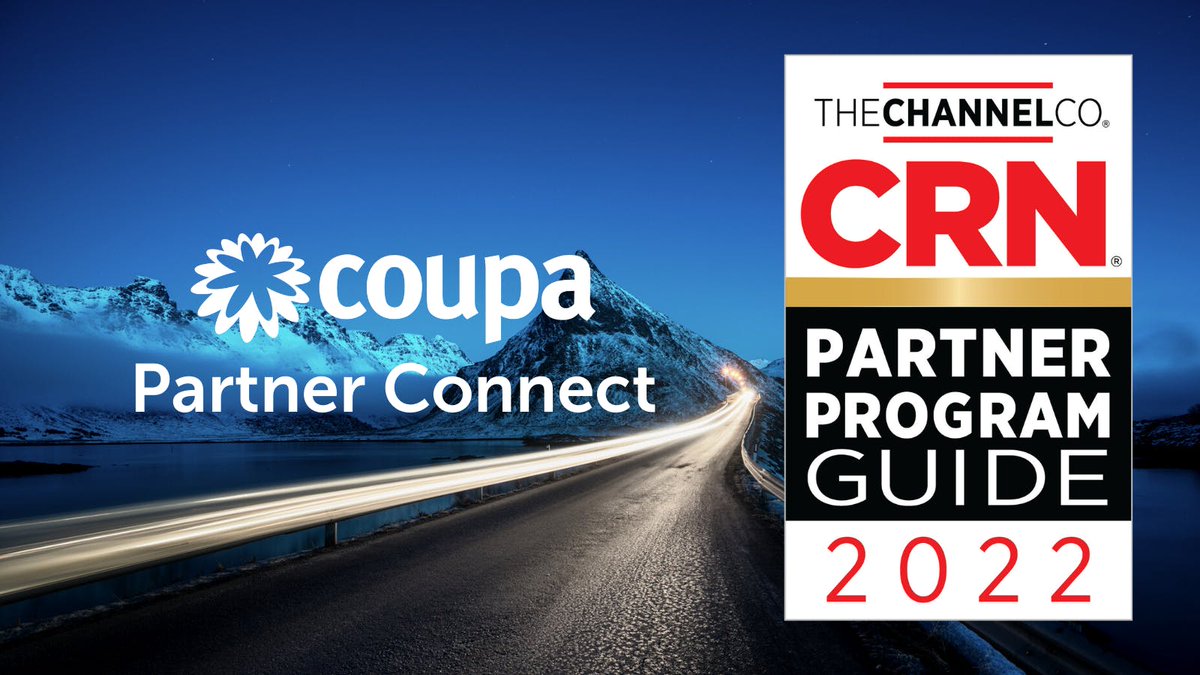 RobOGlenn's tweet photo. The @Coupa Partner Connect Program has earned a spot in the 2022 CRN Partner Program Guide! Coupa is part of the prestigious list among the best programs by leading technology companies, demonstrating customer value &amp; support to partners. @CoupaPartners https://t.co/ehaTa3ddza https://t.co/ImP9YzPeNw