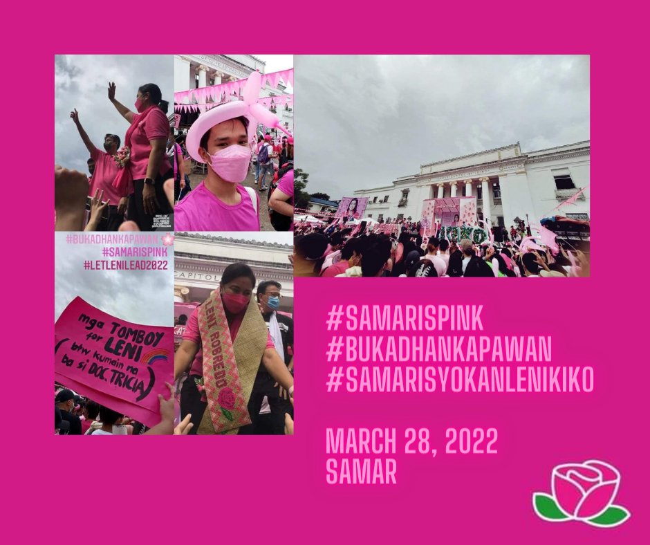 tfsgph13's tweet photo. #SamarIsPink #BukadHanKapawan #SAMARisyoKanLeniKiko
March 28, 2022 - Samar
@GinoongSwiftie https://t.co/8ellJJoJSs