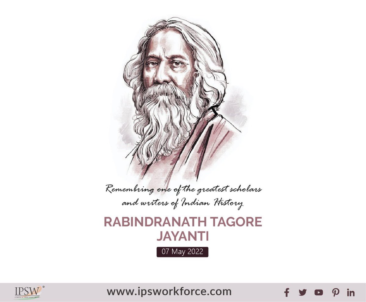IPSWorkforce's tweet photo. #RabindranathTagore https://t.co/h0e4rotcu0