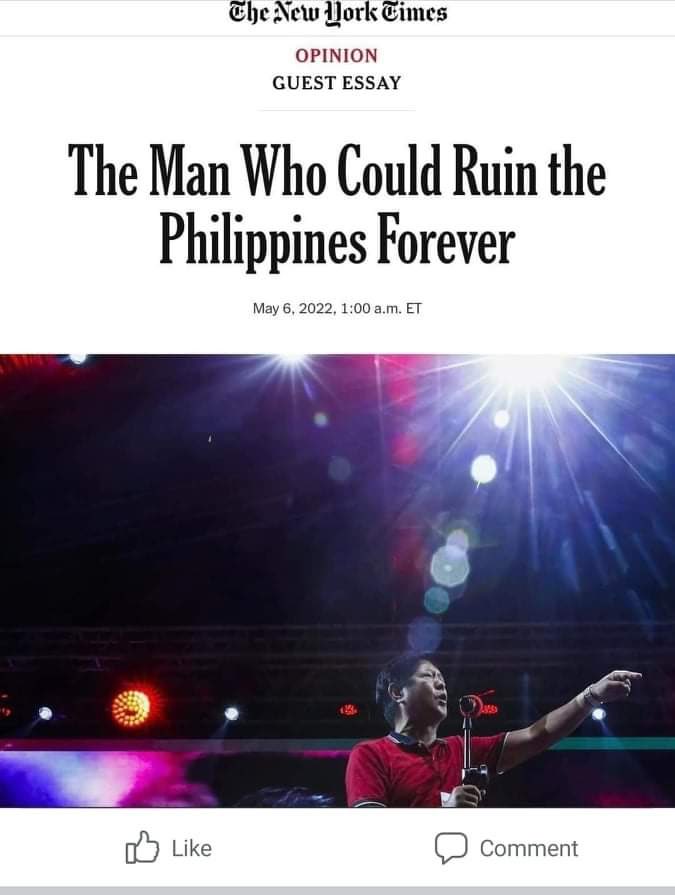 I love the attention. PRRD started like this and look where he is now. Popular and unbothered.

PULA ANG PILIPINAS
#BringBackMarcos
#MarcosDuterte2022