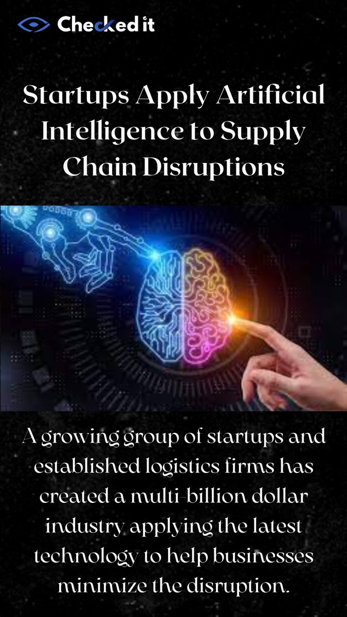 CheckedIt1's tweet photo. A burgeoning sector of startups and established logistics services has emerged, employing cutting-edge technologies to assist businesses in minimising interruption.
 
#covid19 #disruption #artificialintelligence #startups #checkedit #checked_it #educhecked https://t.co/fdJhd5g9PJ