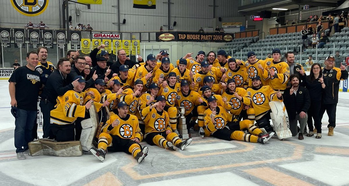 cjhlhockey's tweet image. The @estevanbruins win @TheSJHL championship with Game 7 win over @FFBombers Friday. Both teams will be competing in the Centennial Cup. Photo credit: SJHL - #CJHLHockey @TheAJHL @mjhlhockey @SIJHL @NOJHL @OJHLOfficial @TheCCHL @LHJAAAQ1 @THEMHL - @HockeyCanada
 @HockeyCanada