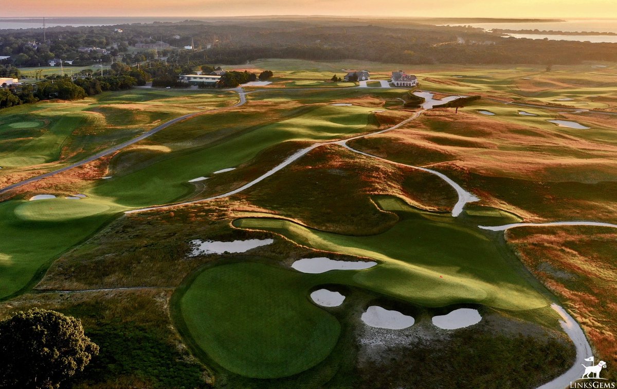 LinksGems's tweet photo. Friday Night Lights: Southampton Edition

Hard to believe these four incredible courses are next-door neighbors. From West to East:

Southampton GC (Seth Raynor)
Shinnecock Hills (William Flynn)
National Golf Links (Charles Blair Macdonald)
Sebonack GC (Tom Doak &amp; Jack Nicklaus) https://t.co/TYFUhuK1J0