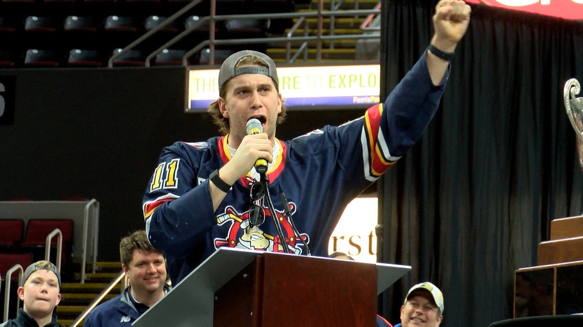 KurtPegler's tweet photo. Video and interviews from Rivermen parade and rally

Story: https://t.co/x9knUUz33i https://t.co/PCk3FdVJCl