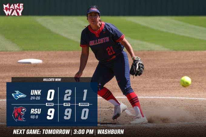 rsusoftball's tweet image. Handled today’s business. 💼

We clock back in tomorrow at 3PM. 
😼🐾

#HillcatSoftball #purposedrivenmindset