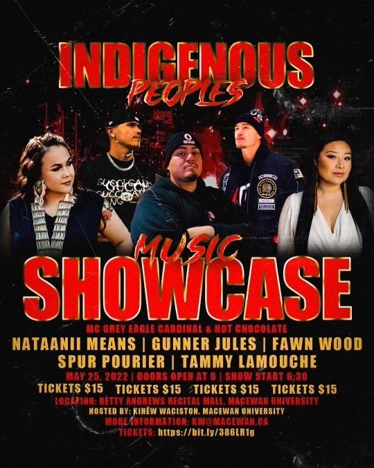 Show out in Edmonton Canada in couple weeks!! 🎶 Excited to make it   <a href="/spur_pourier/">Spur Pourier</a> @Nataanii_Means