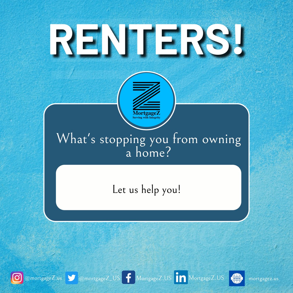 mortgageZ_US's tweet photo. Let's us help you to start your mortgage journey today!
https://t.co/vPGDuGoHNF

#Rent #RentHouse #Mortgage #MortgageBroker #HomeBuyer #BuyingHome #RealEstate #Realtor #TitleAndClosing #TitleAgent #HomePurchase #PreApproved https://t.co/YYx6tUsrAx