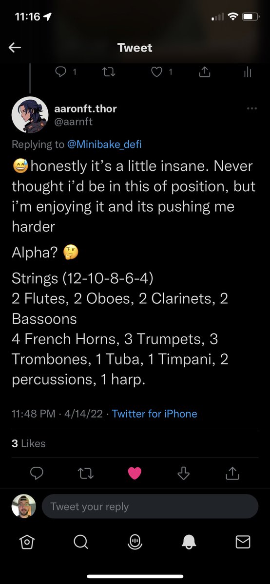 Minibake_defi's tweet photo. @aarnft You responded to my tweet asking for alpha in mid April and to be honest it was a little over my head.  Now I get it!!!!  Well done sir!! https://t.co/RY8lJs8Ghd