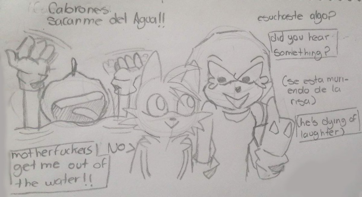 GameArt_Dallana's tweet photo. Primer mini cómic en inglés banda xD pero también en español
#TeamSonic #Sonic #knuckles #Teils https://t.co/mTilj6WjRV