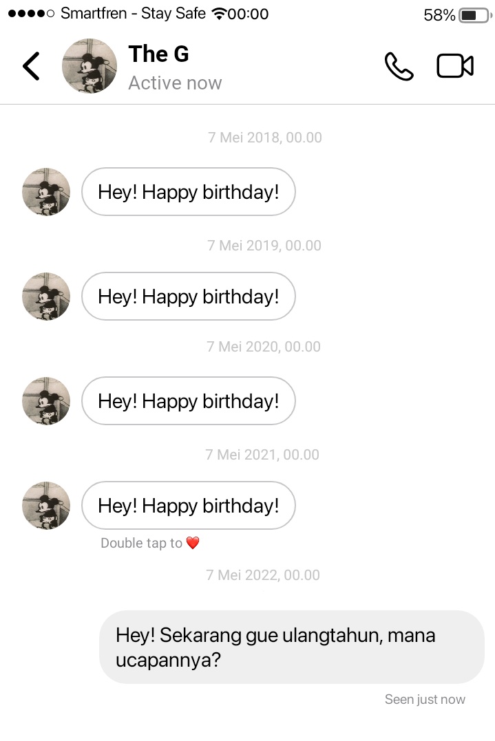 dobbytarius's tweet photo. — Hey! Happy Birthday! 
"Selalu ada satu orang yang tak pernah lupa mengucapkan selamat ulang tahun untuk adam"

A bang yedam special birthday few tweets au. 
Written by dobbytarius

CW/TW // horror, mystery. https://t.co/GB6McorY93