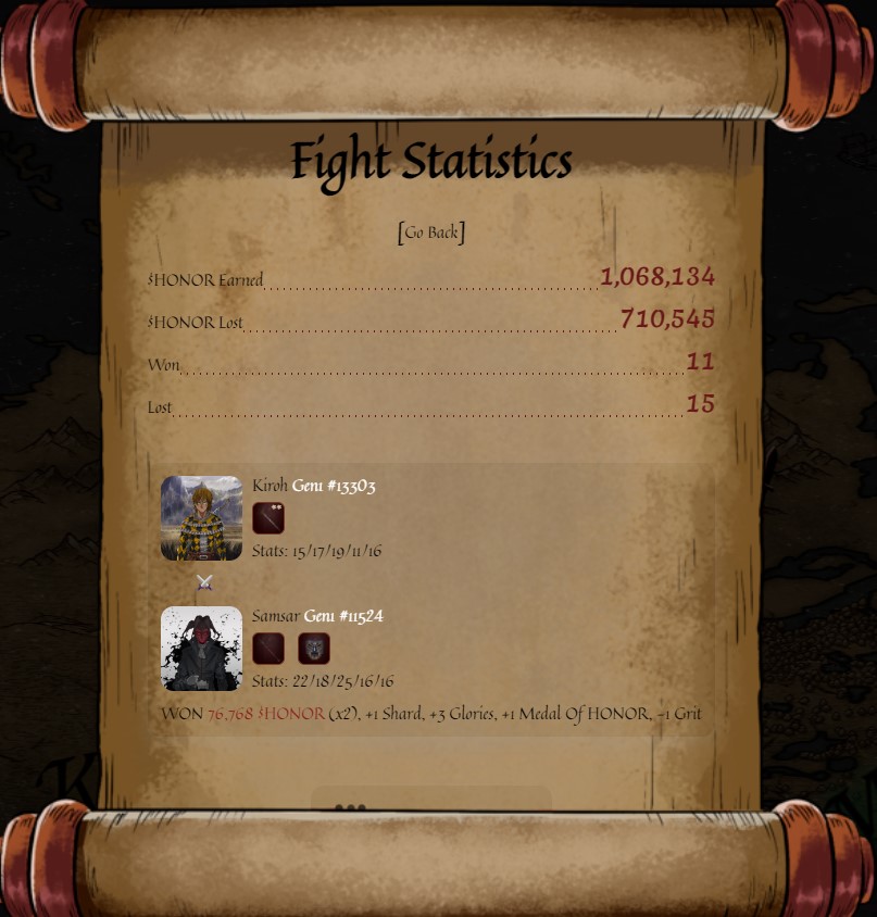tinopremium's tweet photo. 26 warriors fought in the battlefield for 7 days. 11 came out victorious to bring home 11 Medal of Honor, 33 Glories and 11 Shards. #SQFridayNightFight just got very real. ๐นโ๏ธ๐น
#shadowsunite #shadowfollowshadow
@ShadowQuest_NFT https://t.co/ta6Smo872x