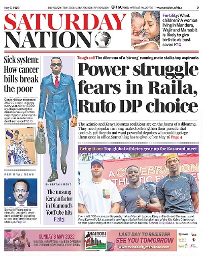 Power struggle fears in Raila, Ruto DP choice
epaper.nationmedia.com/Kenya