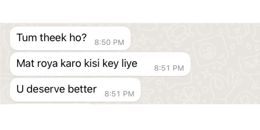 SaniyaDhawan1's tweet photo. Listen to my mom people.
You deserve better.Period. https://t.co/enyGJOaLnt