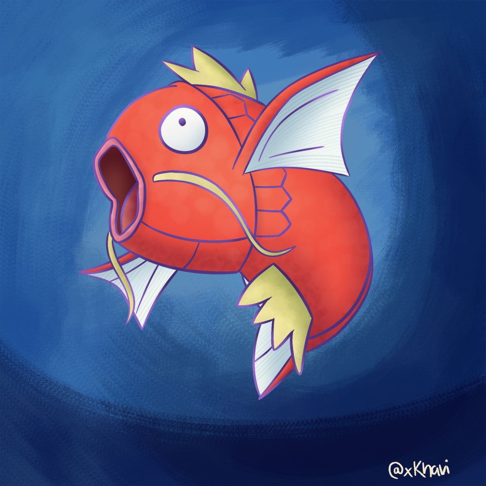 xkhavi's tweet photo. Finally got my photoshop working again. Here's a lil Magikarp I had a great time workin on c: https://t.co/MYQ4znS7F2