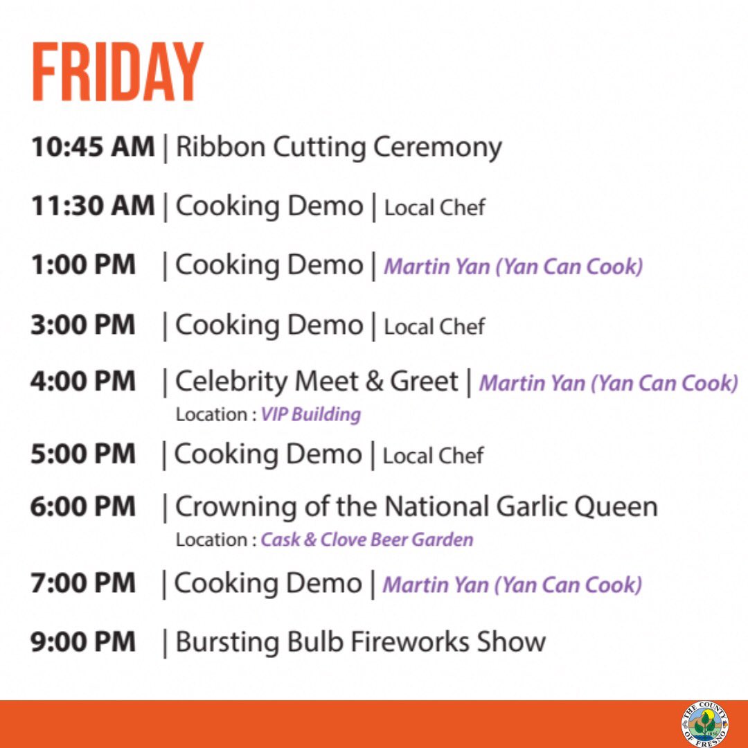 National Garlic Festival & Food Expo | Fresno tweet media