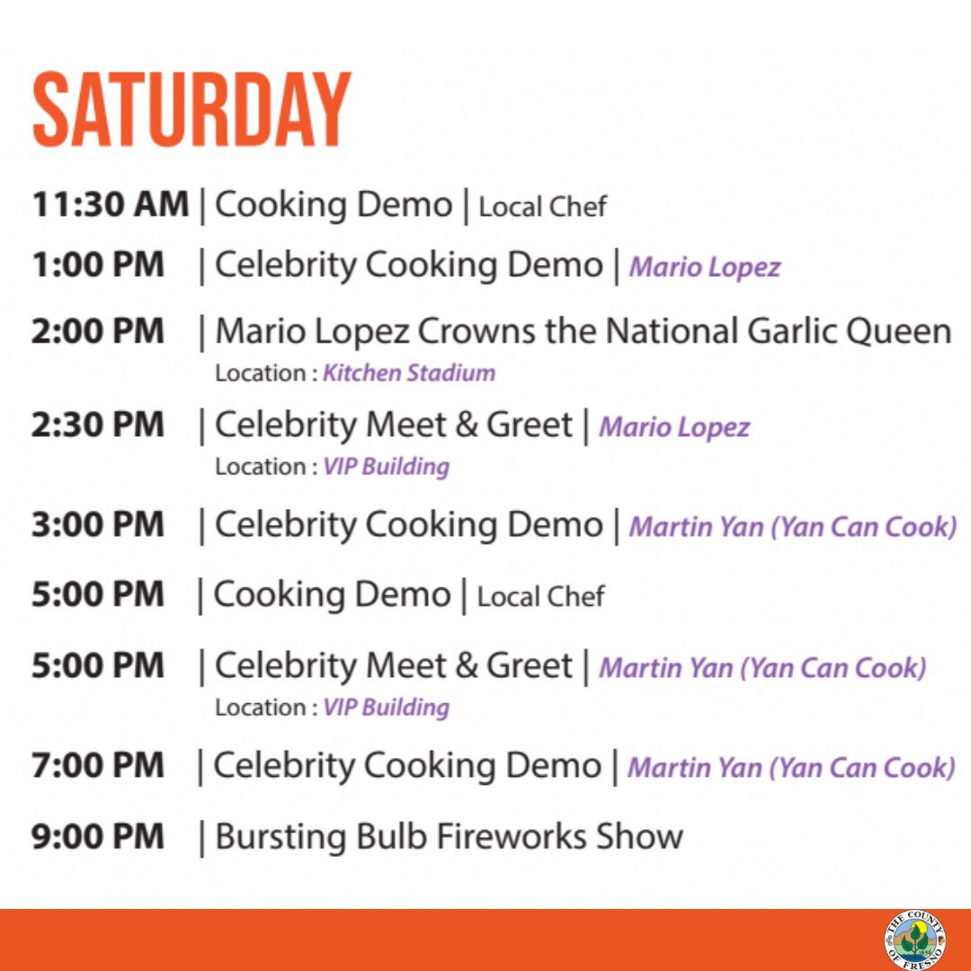 National Garlic Festival & Food Expo | Fresno tweet media