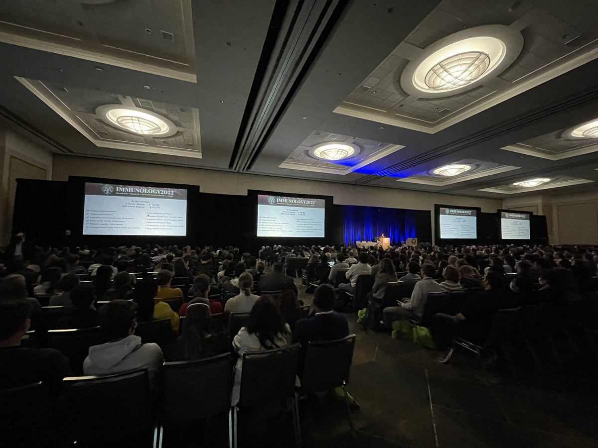 rafacze's tweet image. Excited to attend my first in person AAI meeting! Happy to be present in a meeting after 2 yrs, learning and discussing immunology with this great community #AAI2022