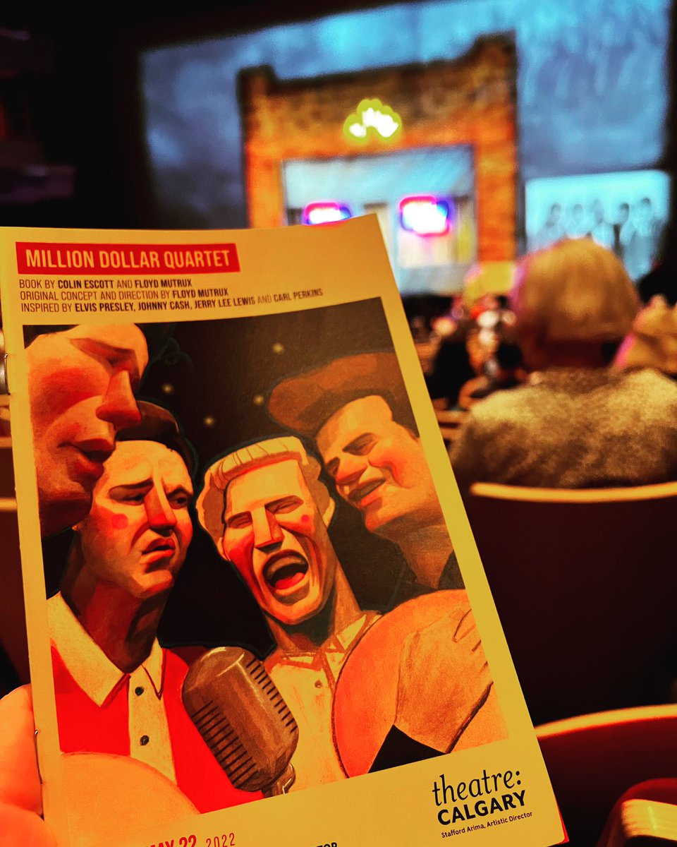 alexsarian's tweet photo. Congrats to @TheatreCalgary &amp; everyone involved in this production of Million Dollar Quartet! You don’t want to miss these amazing artists performing some of the greatest tunes of all time! https://t.co/50g8J6c7Sa