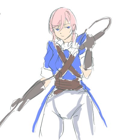 あの衣装だとヴァンパイアに負けそうなので、勝てそうな衣装着せてみた。
セフセフ 