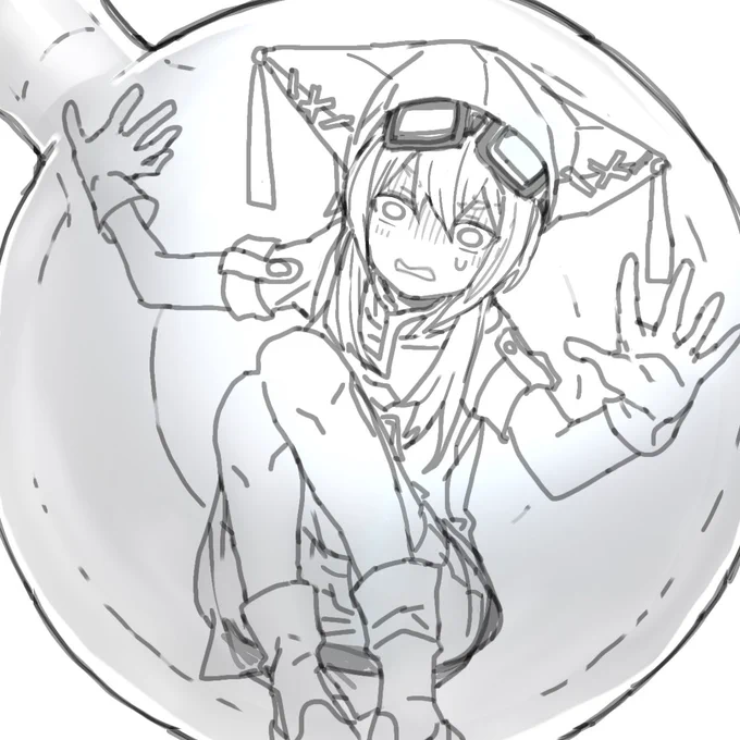 果たしてここから色を塗ることができるのか…!?って力尽きてました。あとは表情。ここも悩む…!(もう少し粘るつもりなのでタグ付けは控えました)

この悩みも含めてすべて暑さのせいだ!!!あっっつう!!!!🤒☀ 