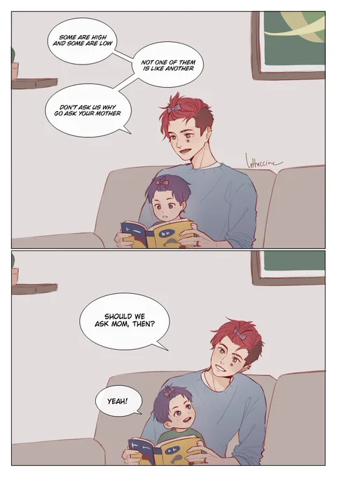 #caitviweek2022 day 5: domesticity

don't worry guys, caitlyn loves them so much, she's just in the zone, and hasn't slept for 36 hours

(also please pretend i'm not a day late) 