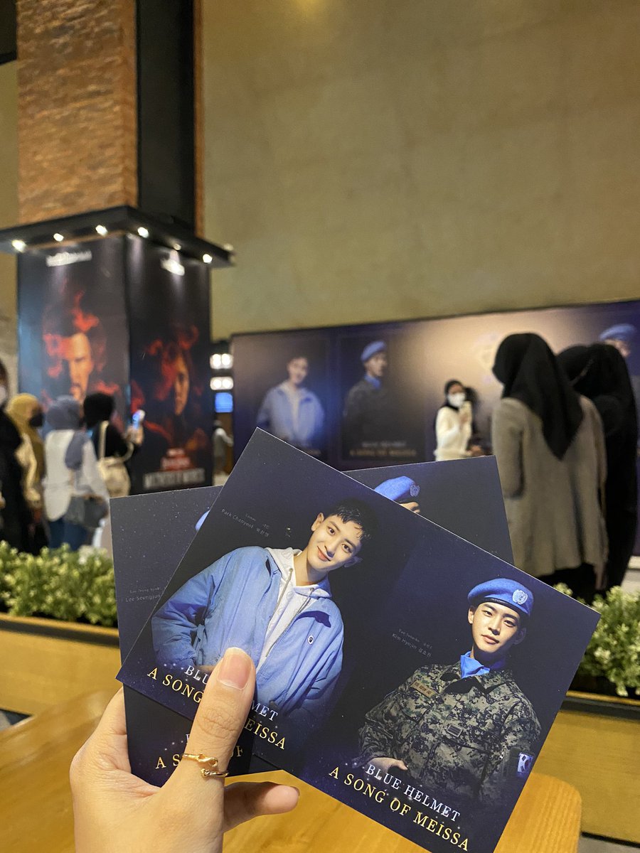 bewithcy's tweet image. yayy see youu Laman 🥰😙 #BLUEHELMET_ASONGOFMEISSA #BlueHelmet #Chanyeol