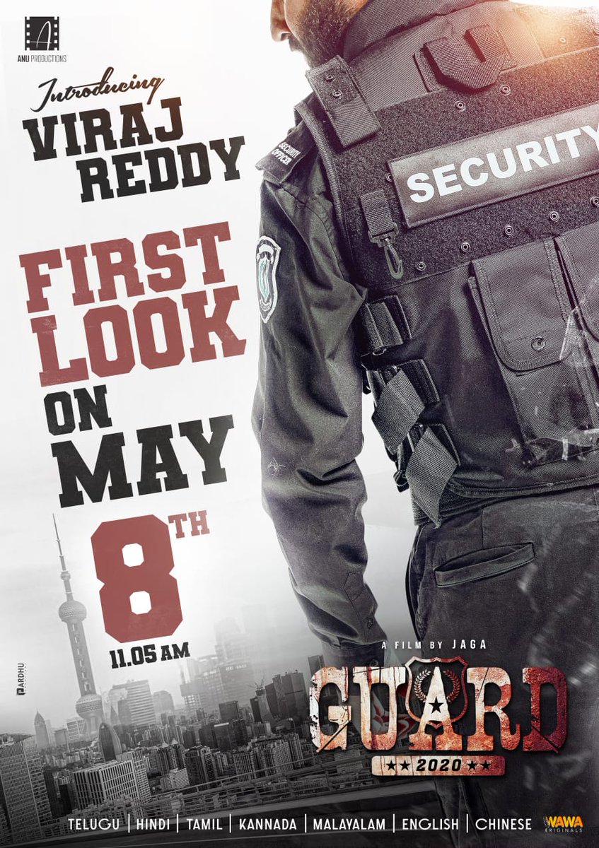 RAMBABUVARMA's tweet photo. Revenge for love.
Unveiling the Pre Look Poster Of Our Pan Indian Movie #GUARD2020
First look poster on May 8th at 11.05am. 💫
Starring- @Im_VirajReddy
#Guard2020 #VIRAJREDDY #Gurad2020Film #prelookposter #panindia #hollywood #china #japanese #wawaoriginals https://t.co/n0CAZRItRx