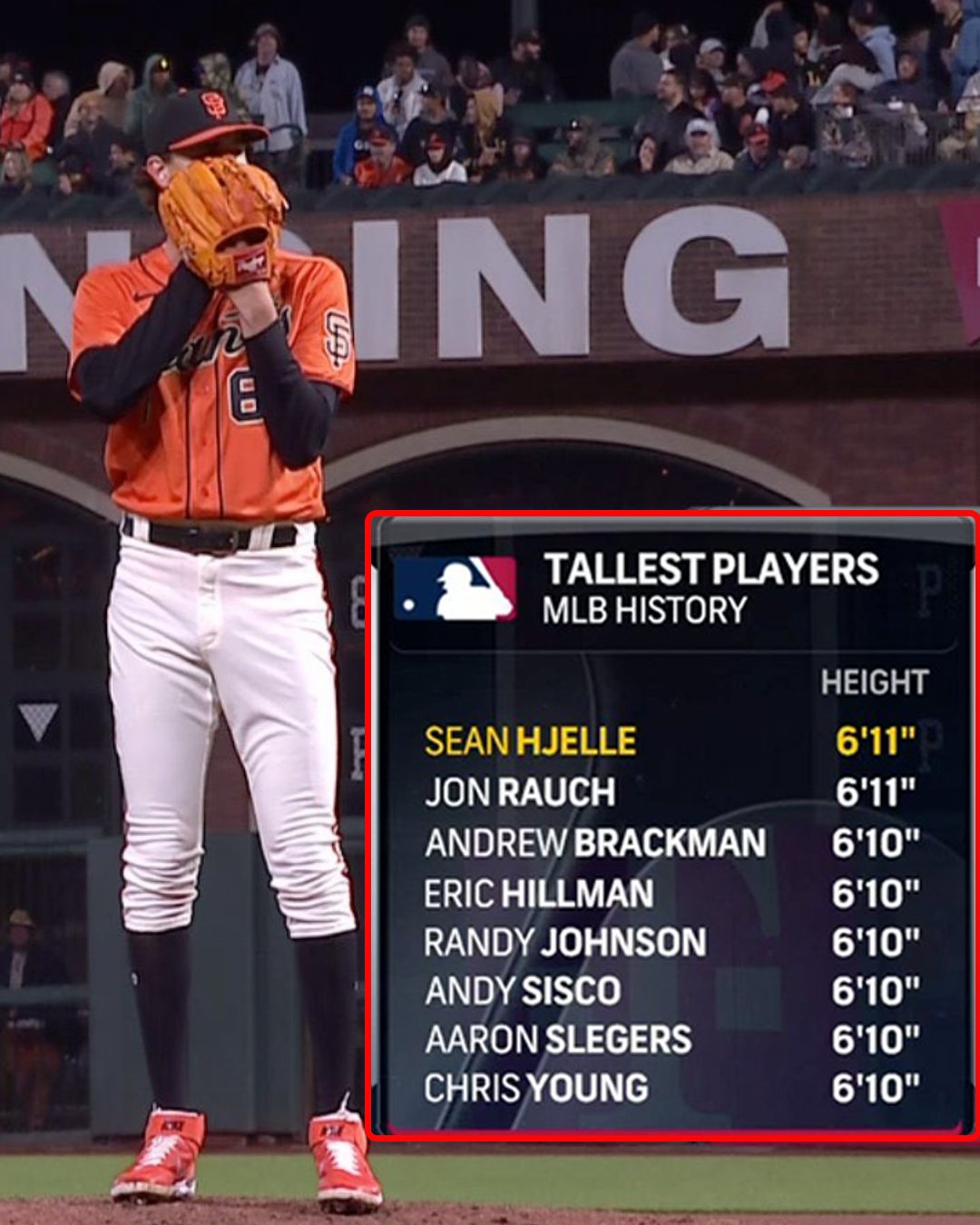 Tallest player in MLB history makes debut