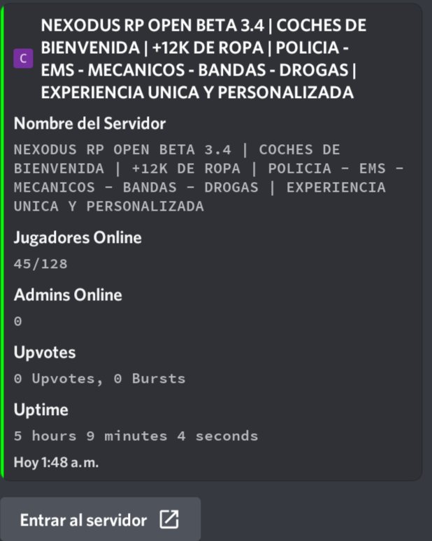 elclefas's tweet photo. 3 meses de trabajo después de muchas caídas y tropiezos con rocas, merecieron la pena.

Puedo decir que junto a mi equipo hemos creador un servidor hermoso y que a los 5 días de abrir la beta Abierta tener a 45 persona en el servidor.

Luchar por mis metas me hace feliz

#nexodus https://t.co/5zeYtcWSaf