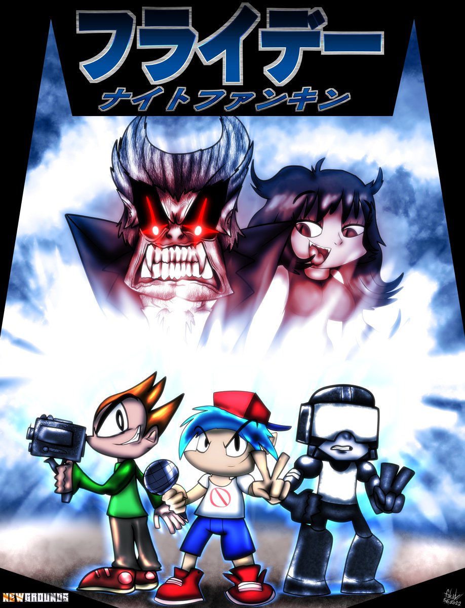 FahadLami24_EX's tweet photo. "IN HIS WOOOOOOOORLD!!" -Lyrics of "His World"
FNF2006 - EN/JP Poster
#FridayNightFunkin #Fanart #FNF #Artwork #STH2006 #SonicTheHedgehog #SonicTheHedgehog2006 #SEGA #Style #Parody #Poster #FridayNightFunkinFanart https://t.co/yRkFChDqeJ
