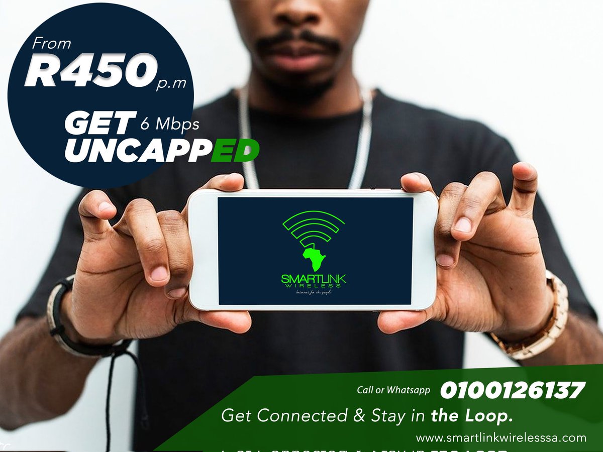 ZilindileNcibi's tweet photo. Tired of buying data? 

Let's sort you out with UNCAPPED internet 

Whatsapp/Call us

#SmartLinkWireless #Fibre #Wireless #Internet #Uncapped  #DJSBU #ShutDownZimbabwe 🇮🇹 https://t.co/k7FkamMh0S