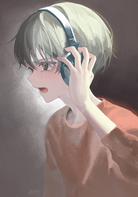 「hand on headphones」 illustration images(Latest｜RT&Fav:50)