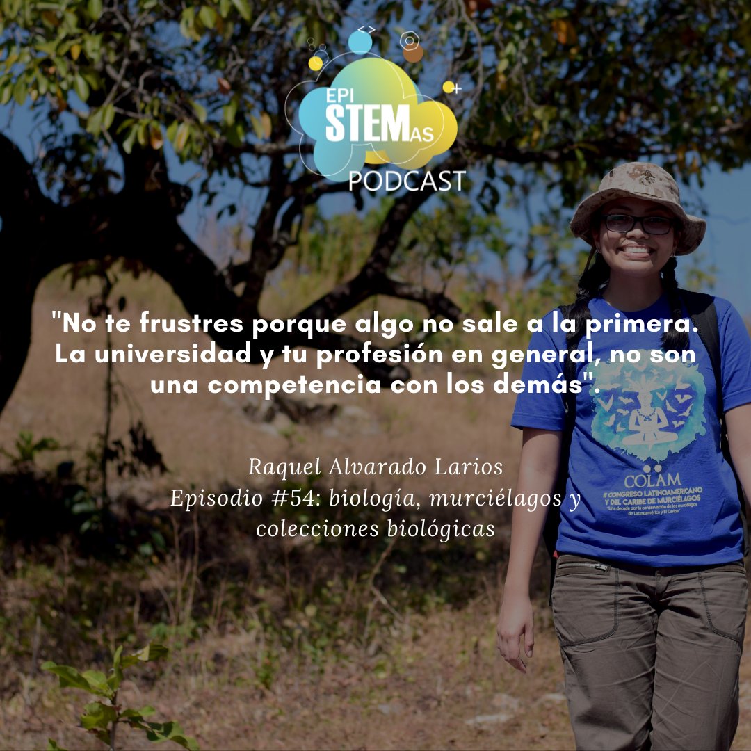 epiSTEMas_Pod's tweet photo. Esperamos que ya hayan escuchado nuestro episodio con Raquel Alvarado Larios y que hayan aprendido muchísimo sobre el comportamiento de los murciélagos, la verdad de algunos mitos y los ciclos presentes en mamíferos. 
Si aún no lo has escuchado, entra a  https://t.co/EppHBY5xiI https://t.co/v4DiRsbmmg
