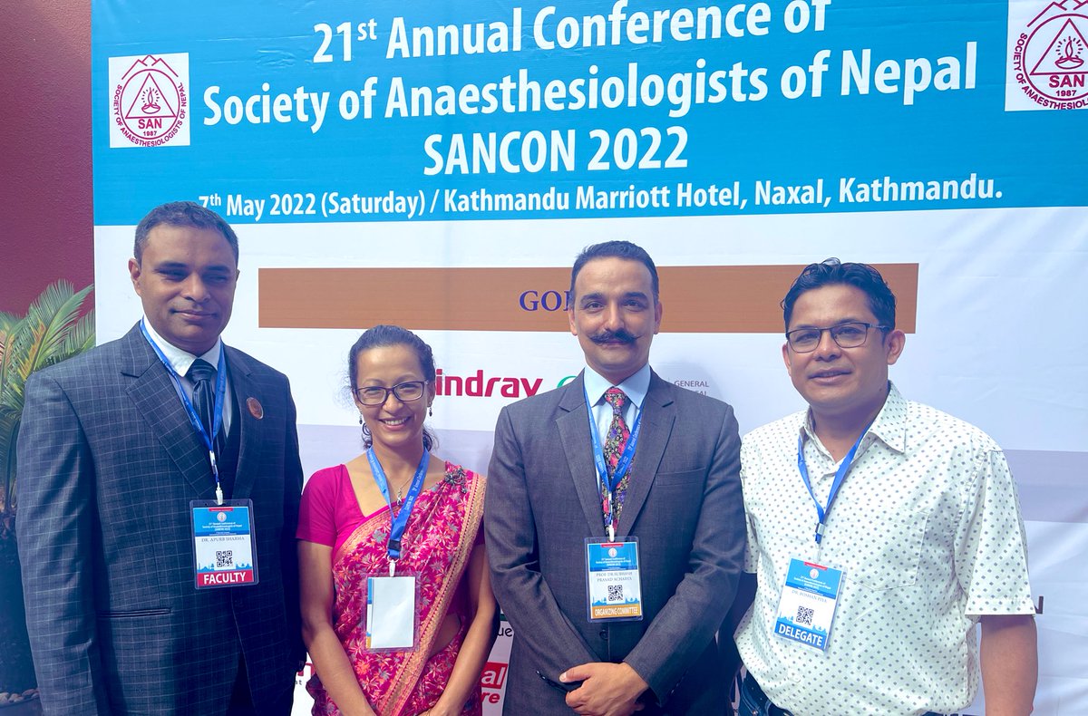 drsuvash's tweet photo. Attending 21st Anaesthesiology Conference #SANCON 2022. Great feeling meeting all colleagues in person. https://t.co/hB02bo7j3I