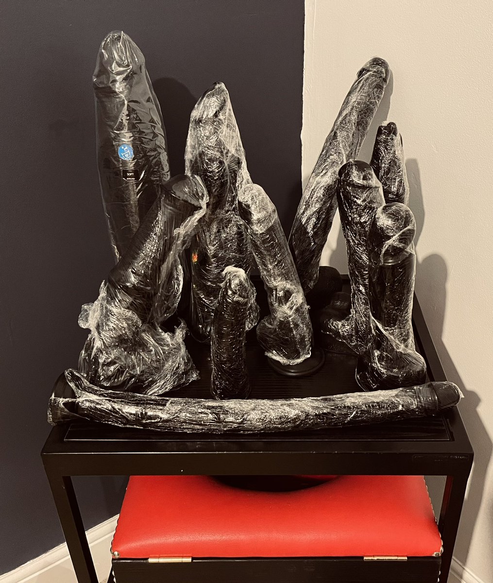 MistressLana72's tweet photo. I just adore my collection of #bbc ‘s in all different shapes and sizes for that perfect fit! 🖤 
Going to be a beautiful weekend 

@JohnThomasToys 
@hankeystoys 

#seahorse 
#buffalo 
#beowulf 
#Weekendsession https://t.co/daA0keROYp