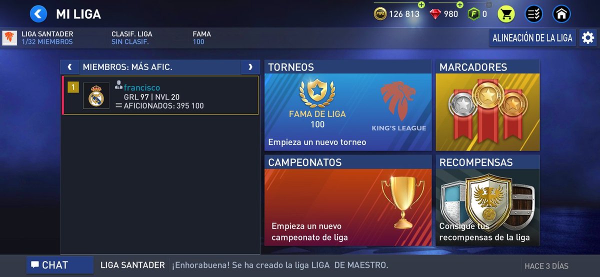Alguien que quieren unirse a mi liga solo unarse a la liga para podre hace un toneos liga
