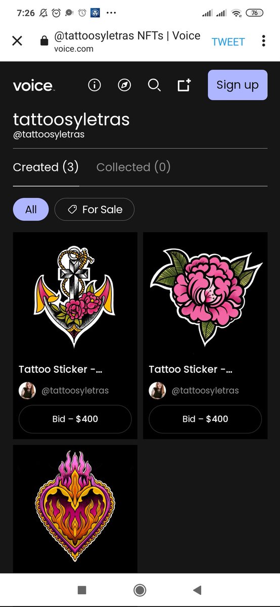 tattoosyletras's tweet photo. Tattoo Sticker is a collection of digital illustrations drawn on @Procreate inspired by old school tattoos and my own living experience.
Now avaible on @VoiceHQ
💋
https://t.co/MMZiZO2akL

#NFTs #NFTartist #NFTcollectibles #NFTdrops #NFTCommmunity #cryptoart https://t.co/C4ZzqvijeT