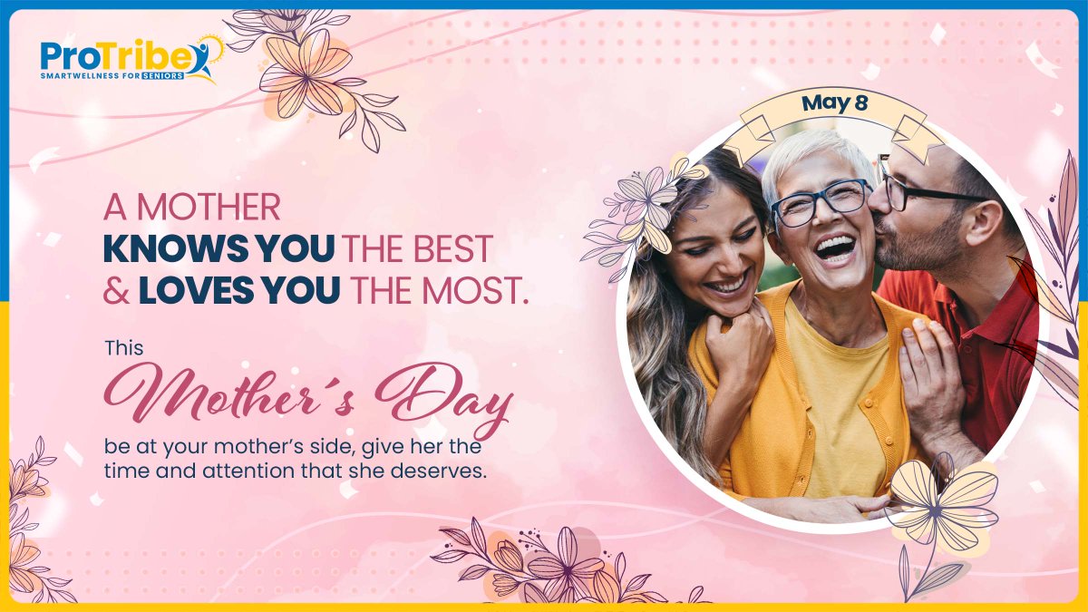 ProTribeSeniors's tweet photo. A mother always thinks twice- once for herself and once for her children. Now, as she enters the silver years of her life, it’s our duty to make her feel special and valued. This #MothersDay let’s give her the most priceless gift- our undivided time and attention. #MothersDay2022 https://t.co/t5fBk5lGu9