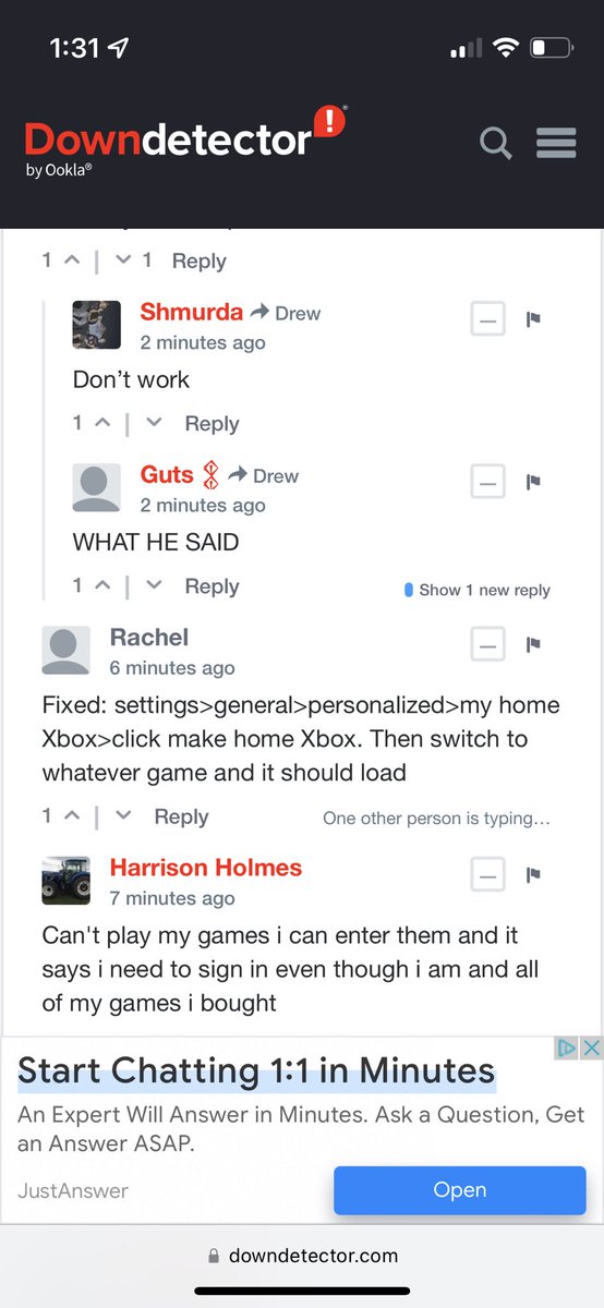 #xboxdown fixed mine