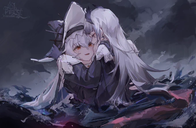 🦈🐦
落水的小鸟,你的头发都呛嘴里了哦
#アークナイツ #Arknights #明日方舟 
