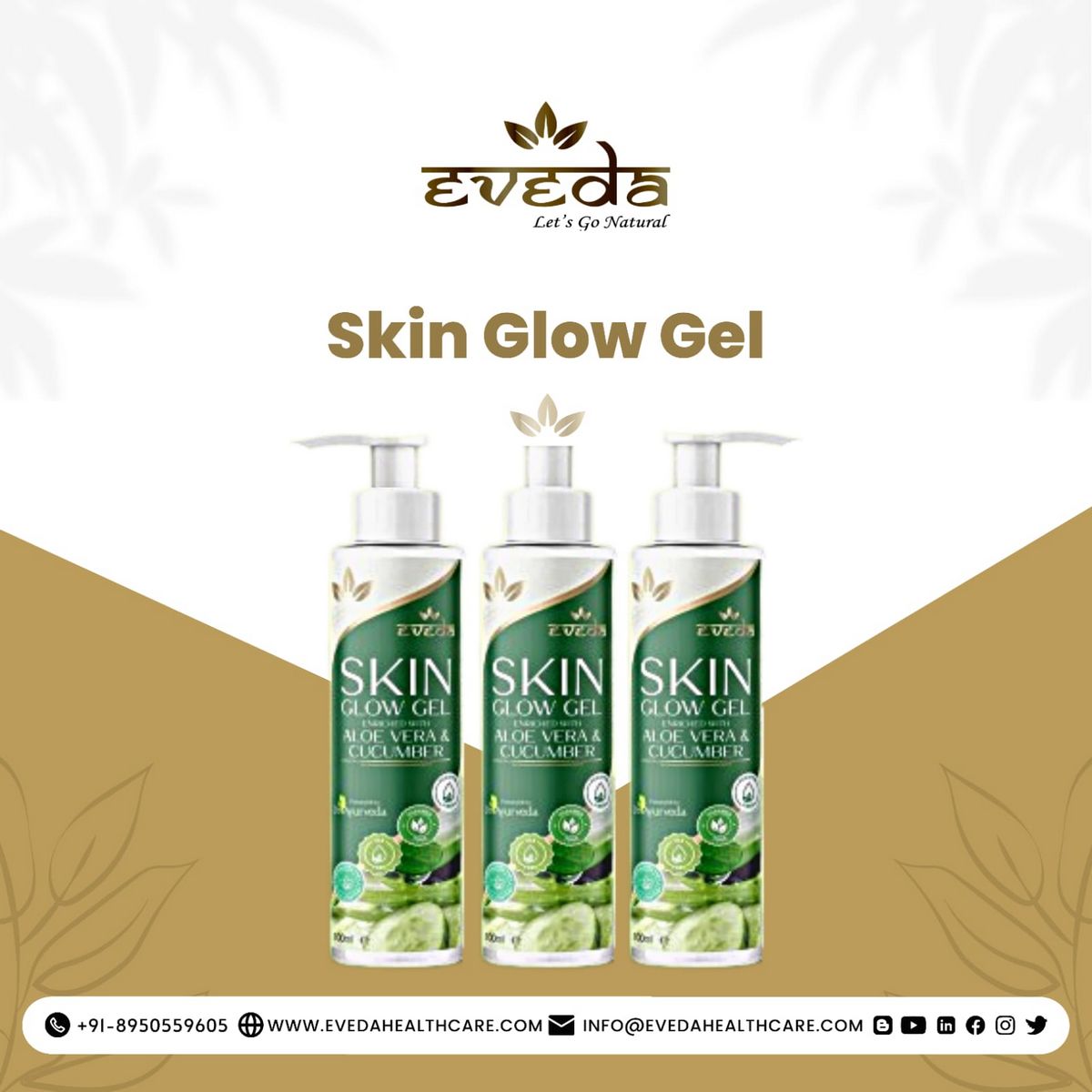 EvedaOfficial's tweet photo. Eveda has today Eveda skin glow gel that will resolve all your problems. With all its natural products, it has no side effects. Smooth (skin glow cream enriched with soft and beautiful memories.A unique combination that provides natural bioactive plants.
#ayurvedic #skingel #eved https://t.co/rF3MI6ekhu