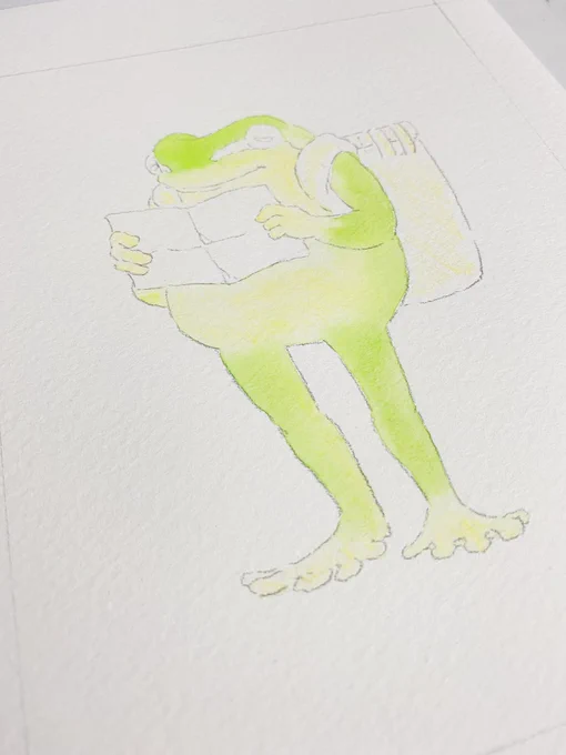 製作中。 