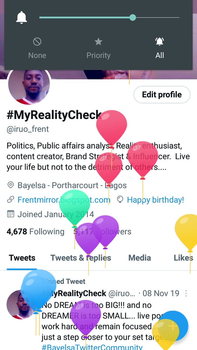 iruo_frent's tweet photo. I got a balloon, for it's my Birthday....
#MyRealityCheck https://t.co/vlUmdwJK3U