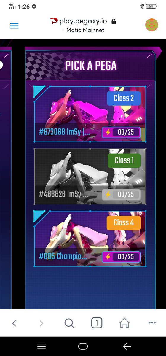 NinaAngeles02's tweet photo. GOLD🤩 Drain Energy Race🏁 of my Scholar Pega's 🥰 ImSy Brandon🐎, ImSy Priadas🐎 and Champion Campona🐎 🥰

Thank you so much po @ImmortalSynG Family 🙏😘🥰❤️

@PegaxyOfficial
#IMSY
#ImmortalSyndicateGuild
#Pegaxy
#GandangLahi
#ImSyLifeChanger https://t.co/bRWOFjdMOv