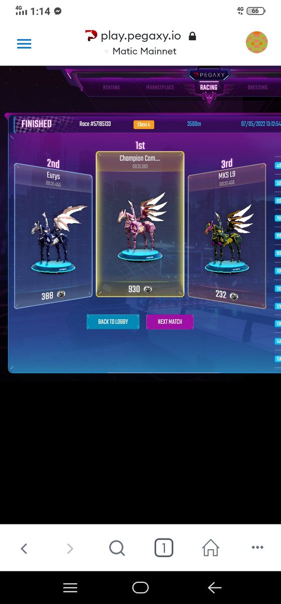 NinaAngeles02's tweet photo. GOLD🤩 Drain Energy Race🏁 of my Scholar Pega's 🥰 ImSy Brandon🐎, ImSy Priadas🐎 and Champion Campona🐎 🥰

Thank you so much po @ImmortalSynG Family 🙏😘🥰❤️

@PegaxyOfficial
#IMSY
#ImmortalSyndicateGuild
#Pegaxy
#GandangLahi
#ImSyLifeChanger https://t.co/bRWOFjdMOv