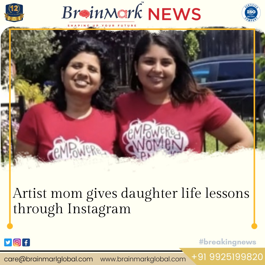 BRAINMARK_DMIT's tweet photo. Artist mom gives daughter life lessons through Instagram

#brainmarknews #brainmark #glyphologicalassesment #dmit #education #educationnews #news #youth  #shubhamsurti #happybirthday #advice #lifelessons #mother #artist https://t.co/o9JiqoAKpv