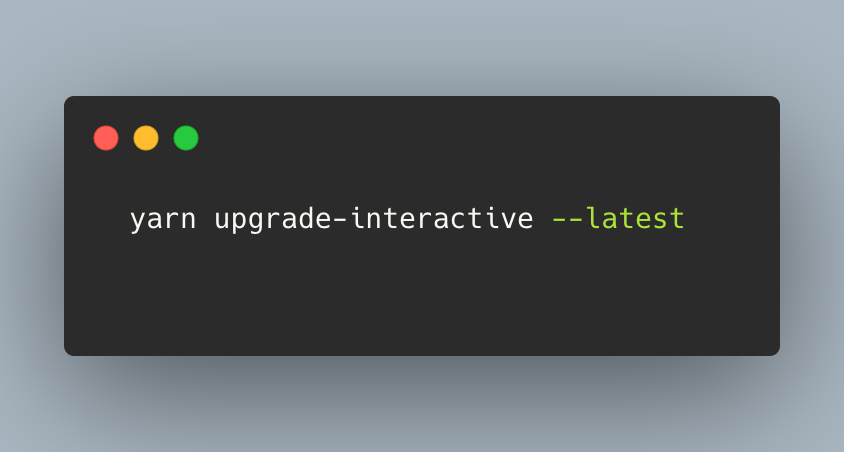 kiran_abburi's tweet image. 🔥
"yarn upgrade-interactive --latest" command is quite handy to update all the outdated packages in package.json
